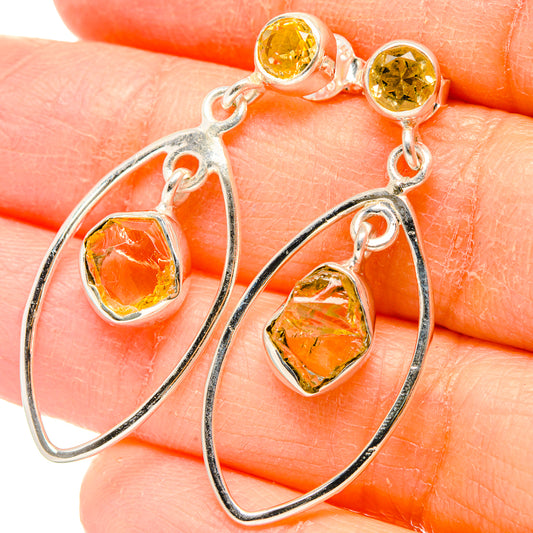 Citrine Earrings handcrafted by Ana Silver Co - EARR431363