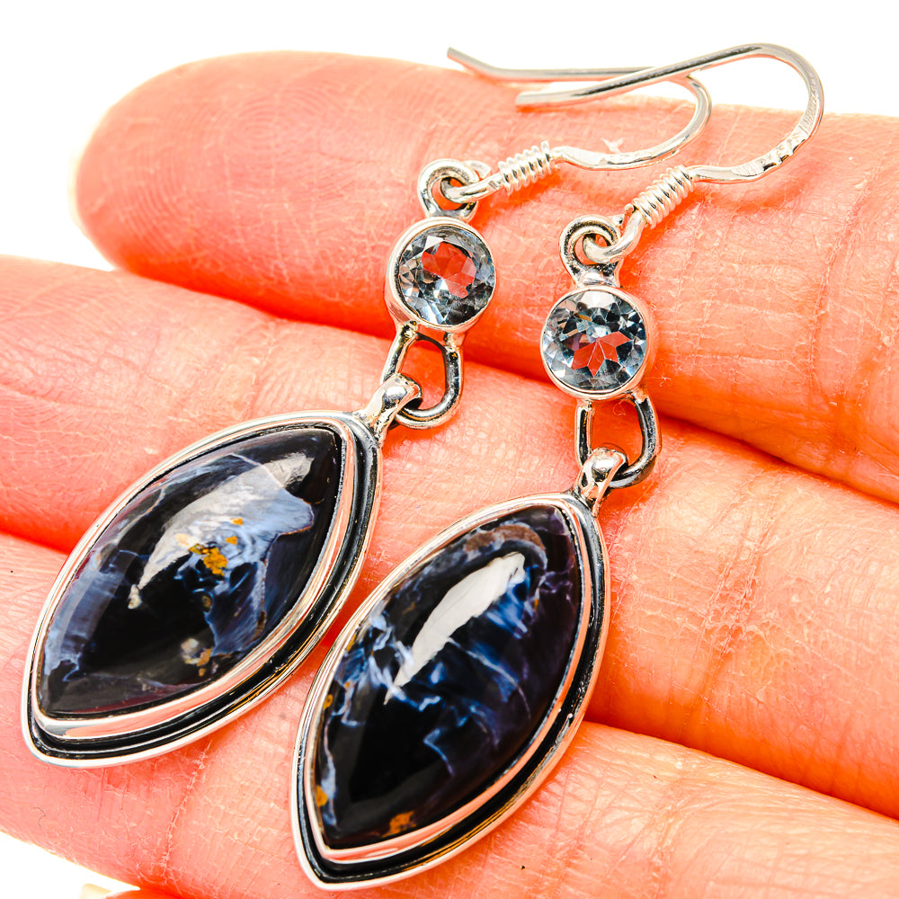 Pietersite Earrings handcrafted by Ana Silver Co - EARR431368