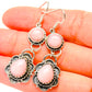 Pink Opal Earrings handcrafted by Ana Silver Co - EARR431372