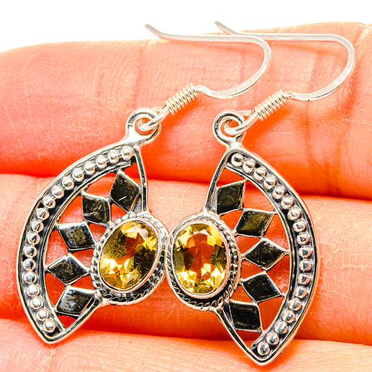 Citrine Earrings handcrafted by Ana Silver Co - EARR431379