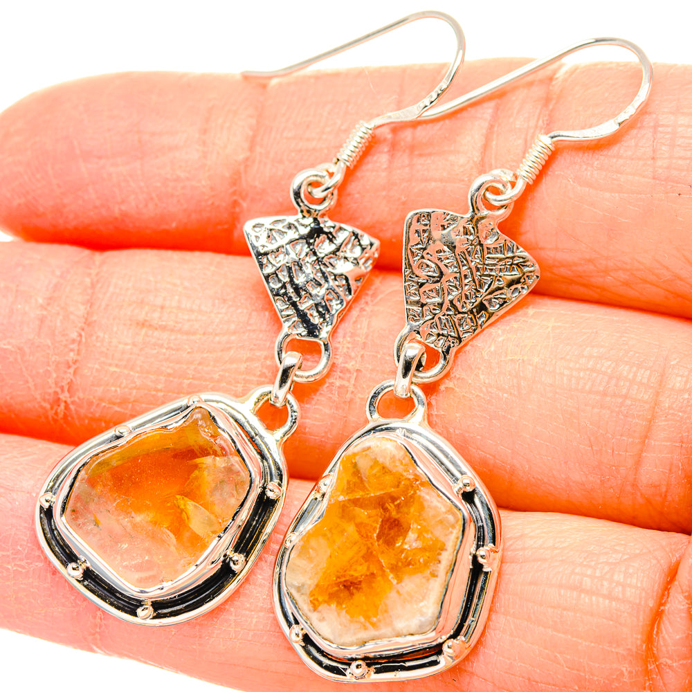Citrine Earrings handcrafted by Ana Silver Co - EARR431381