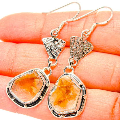Citrine Earrings handcrafted by Ana Silver Co - EARR431381