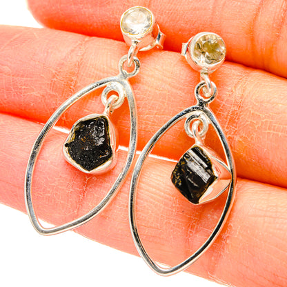 Tektite Earrings handcrafted by Ana Silver Co - EARR431384