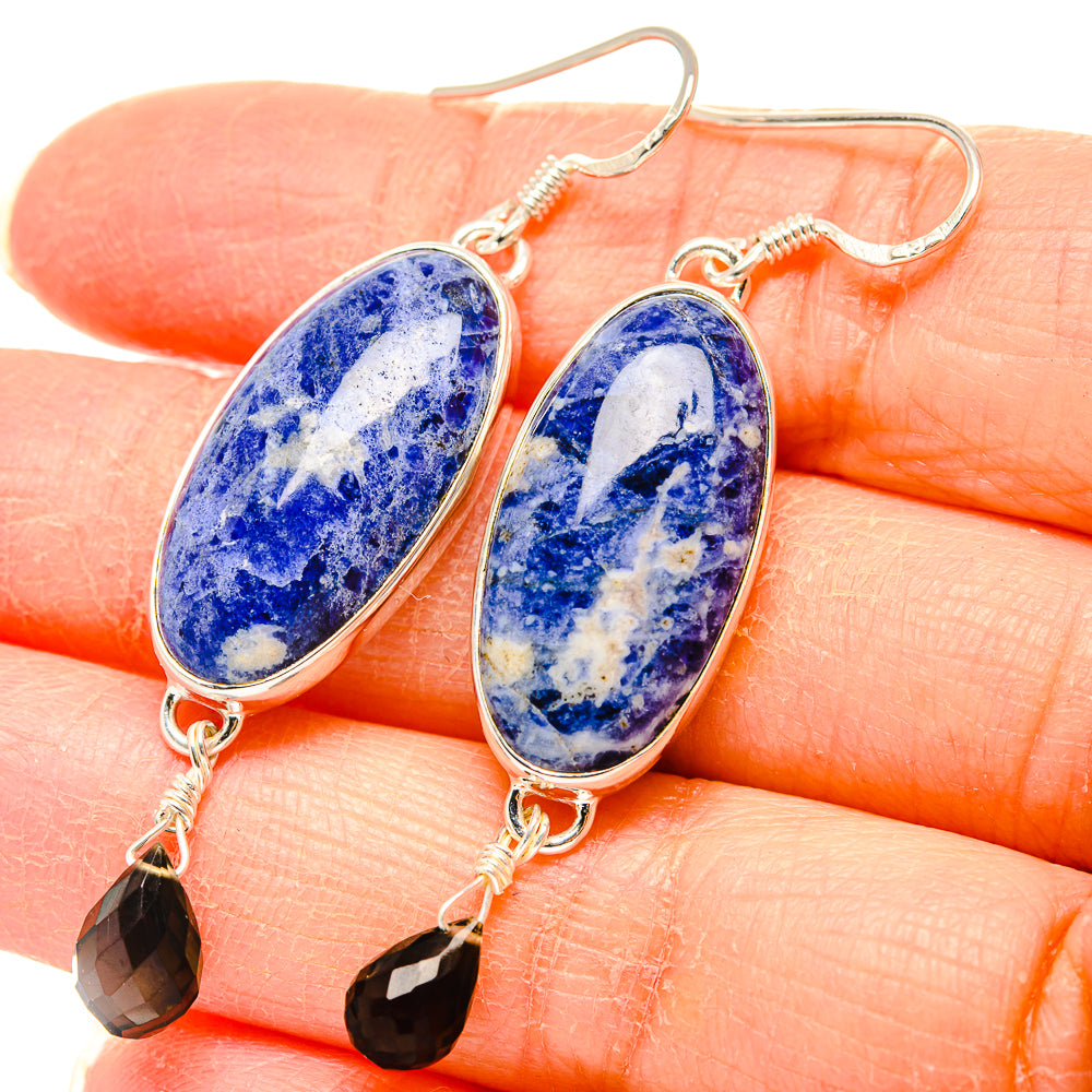 Sodalite Earrings handcrafted by Ana Silver Co - EARR431388