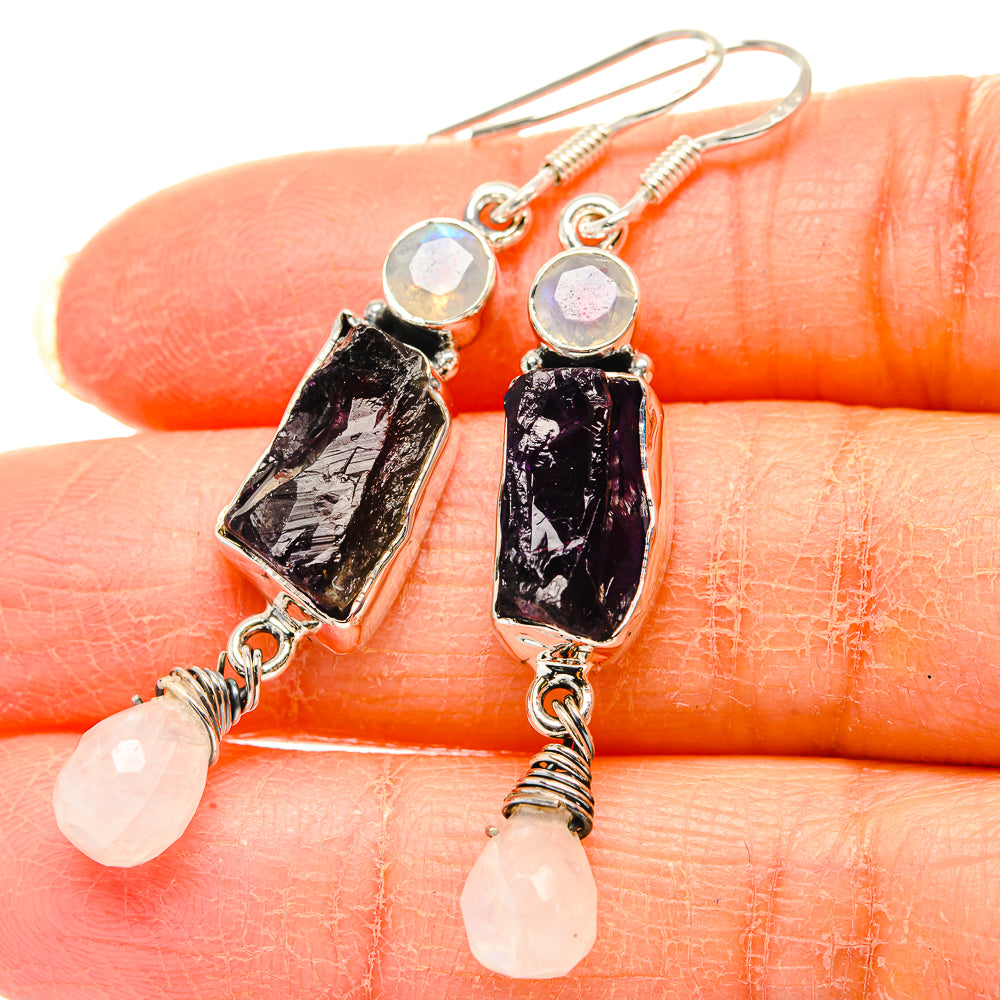Amethyst Earrings handcrafted by Ana Silver Co - EARR431403