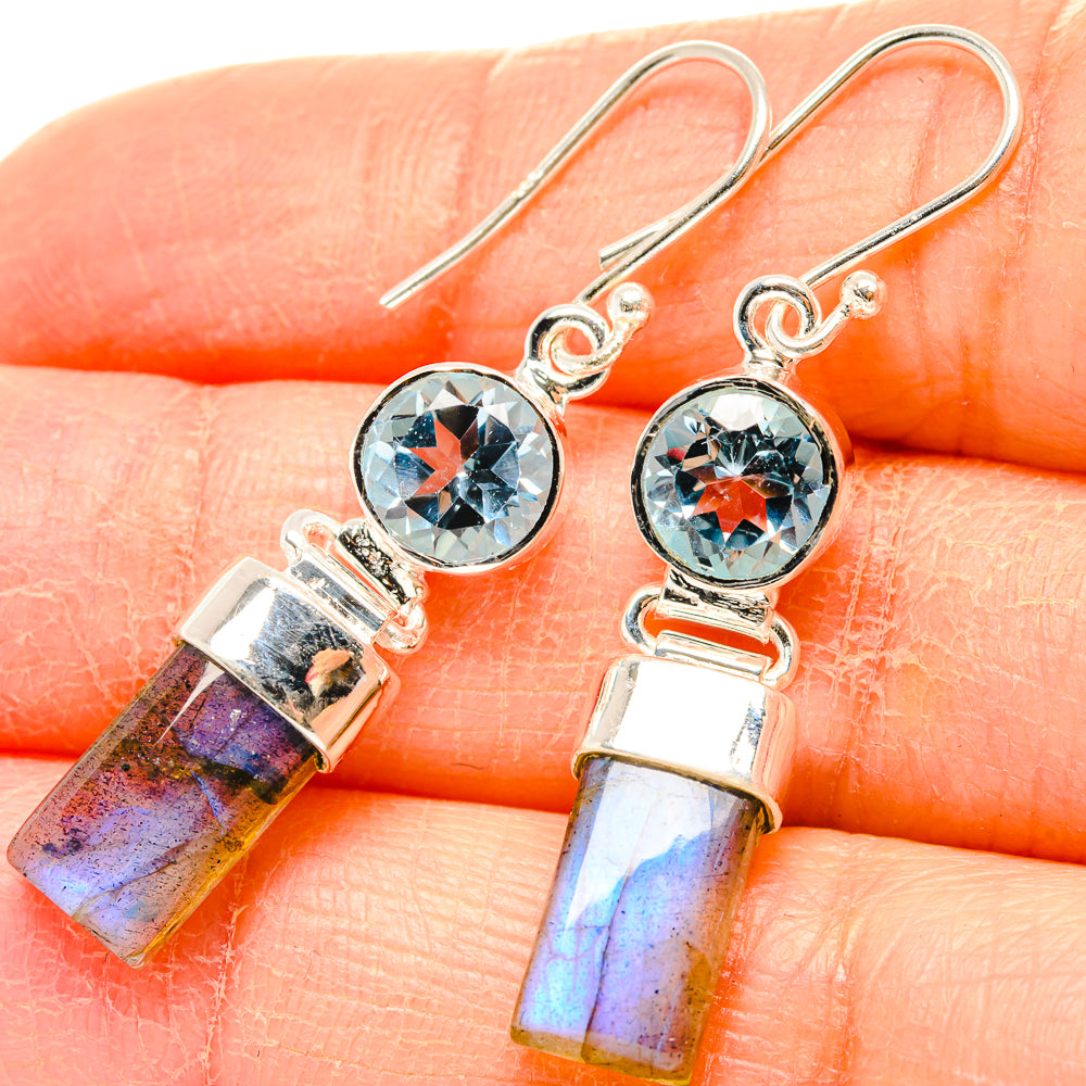 Labradorite Earrings handcrafted by Ana Silver Co - EARR431413