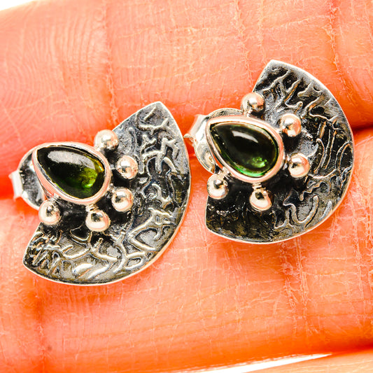 Green Tourmaline Earrings handcrafted by Ana Silver Co - EARR431419