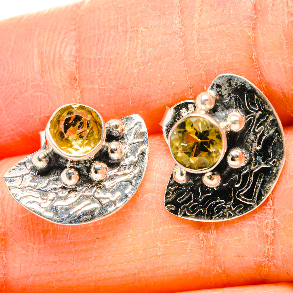 Citrine Earrings handcrafted by Ana Silver Co - EARR431421