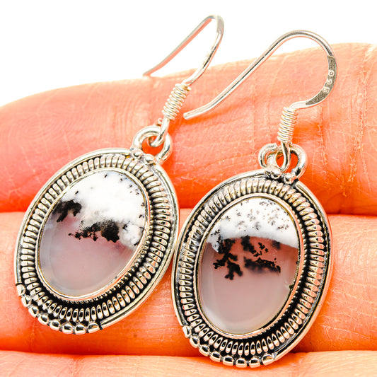 Dendritic Opal Earrings handcrafted by Ana Silver Co - EARR431424