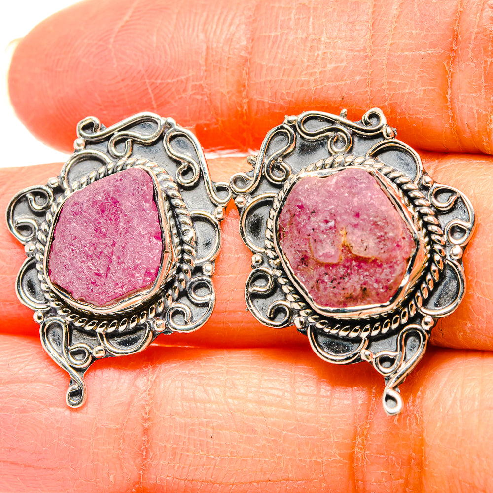 Pink Tourmaline Earrings handcrafted by Ana Silver Co - EARR431442