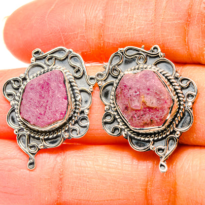 Pink Tourmaline Earrings handcrafted by Ana Silver Co - EARR431442