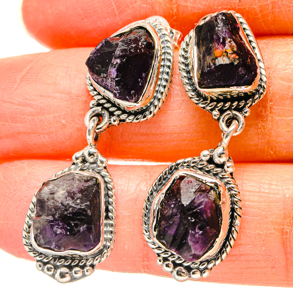 Amethyst Earrings handcrafted by Ana Silver Co - EARR431443