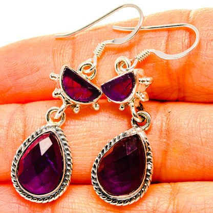Amethyst Earrings handcrafted by Ana Silver Co - EARR431525