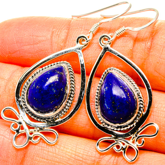 Lapis Lazuli Earrings handcrafted by Ana Silver Co - EARR431528