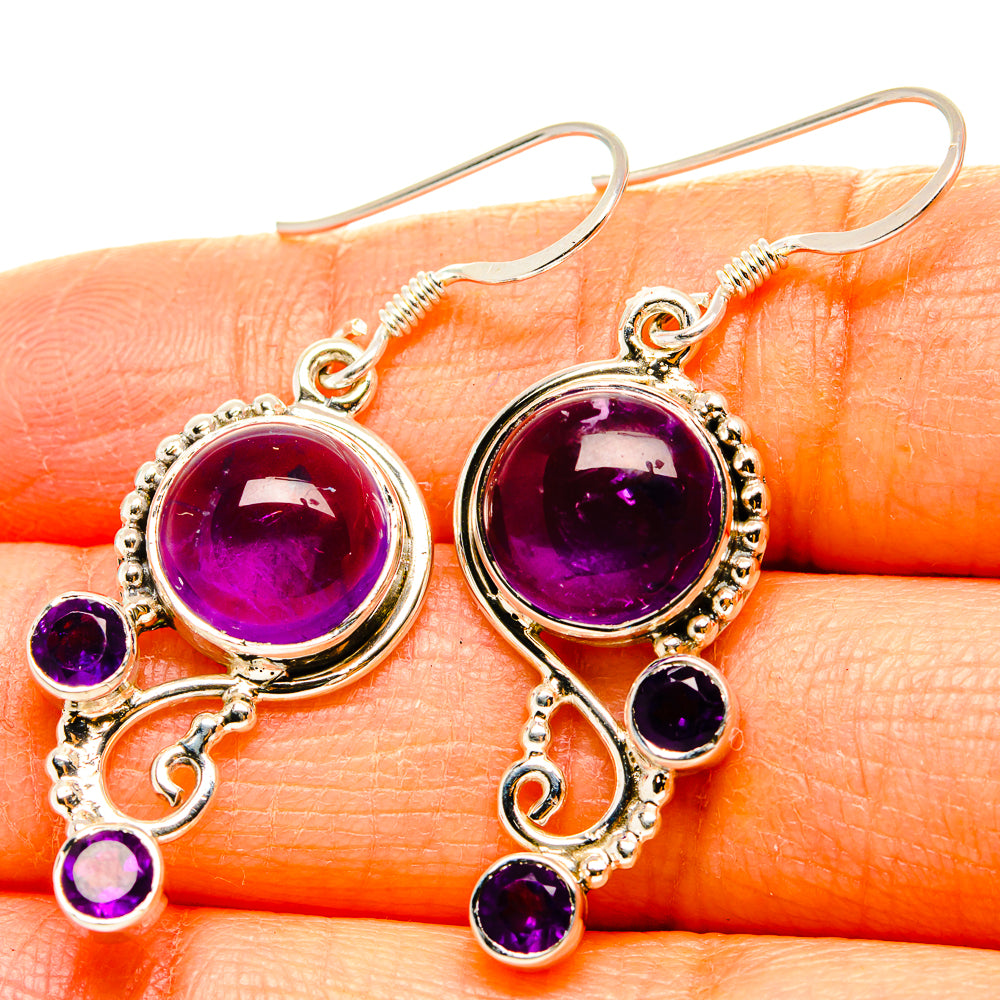 Amethyst Earrings handcrafted by Ana Silver Co - EARR431529