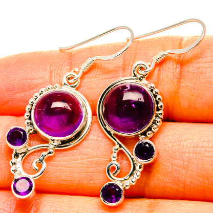 Amethyst Earrings handcrafted by Ana Silver Co - EARR431529