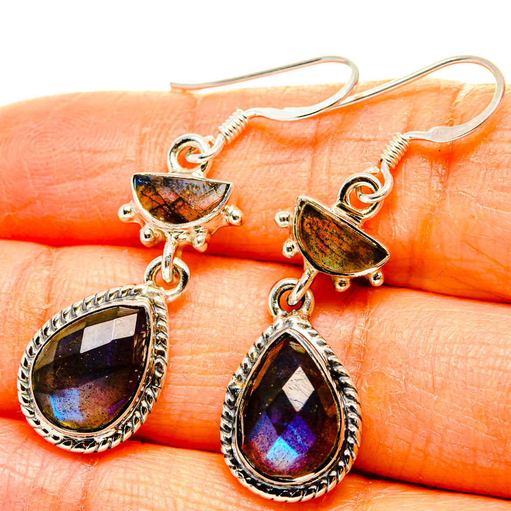 Labradorite Earrings handcrafted by Ana Silver Co - EARR431537