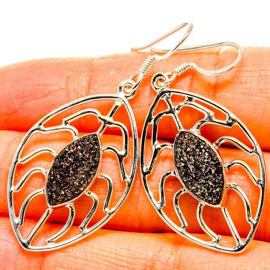 Metallic Druzy Earrings handcrafted by Ana Silver Co - EARR431541