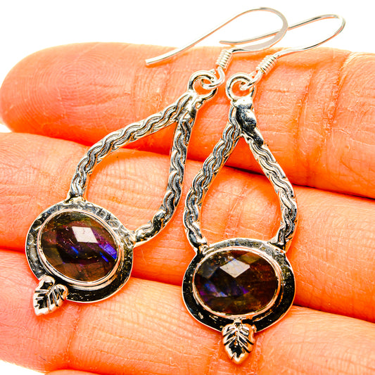 Labradorite Earrings handcrafted by Ana Silver Co - EARR431547