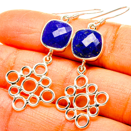 Lapis Lazuli Earrings handcrafted by Ana Silver Co - EARR431548