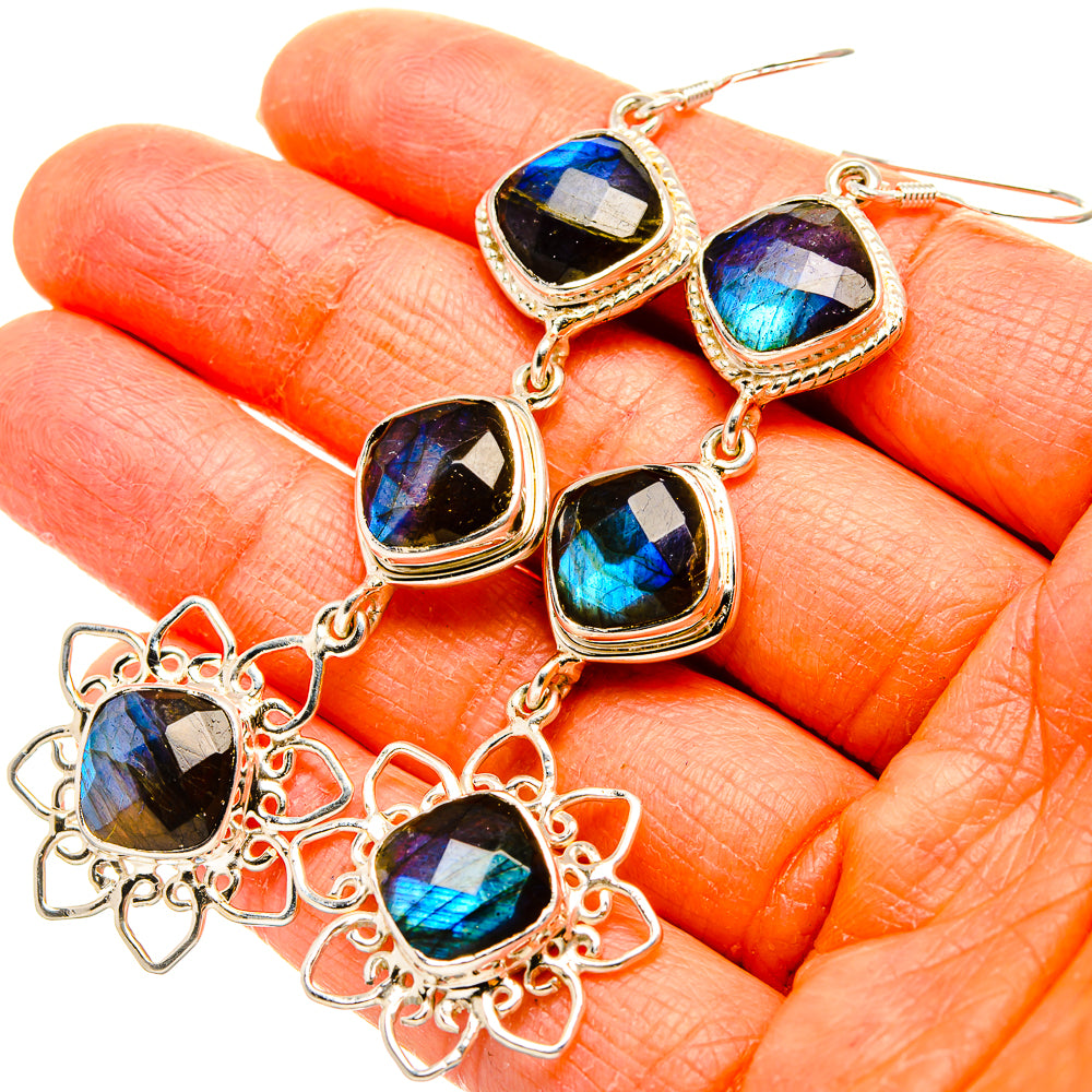 Labradorite Earrings handcrafted by Ana Silver Co - EARR431558
