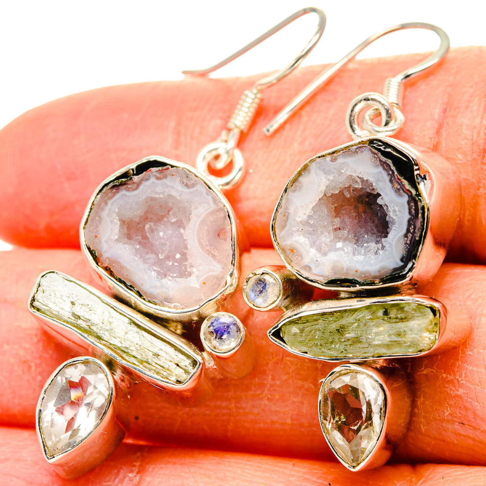Coconut Geode Druzy Earrings handcrafted by Ana Silver Co - EARR431568