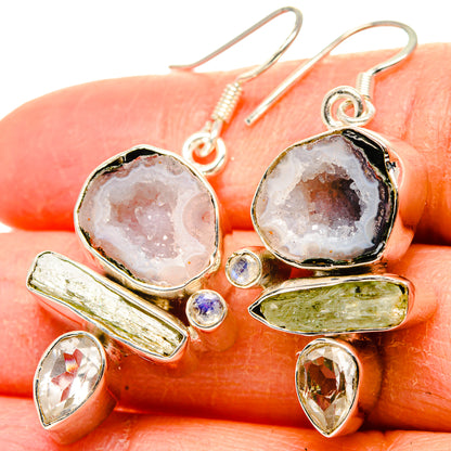 Coconut Geode Druzy Earrings handcrafted by Ana Silver Co - EARR431568
