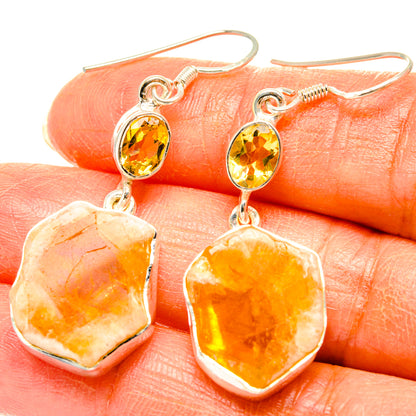 Citrine Earrings handcrafted by Ana Silver Co - EARR428546