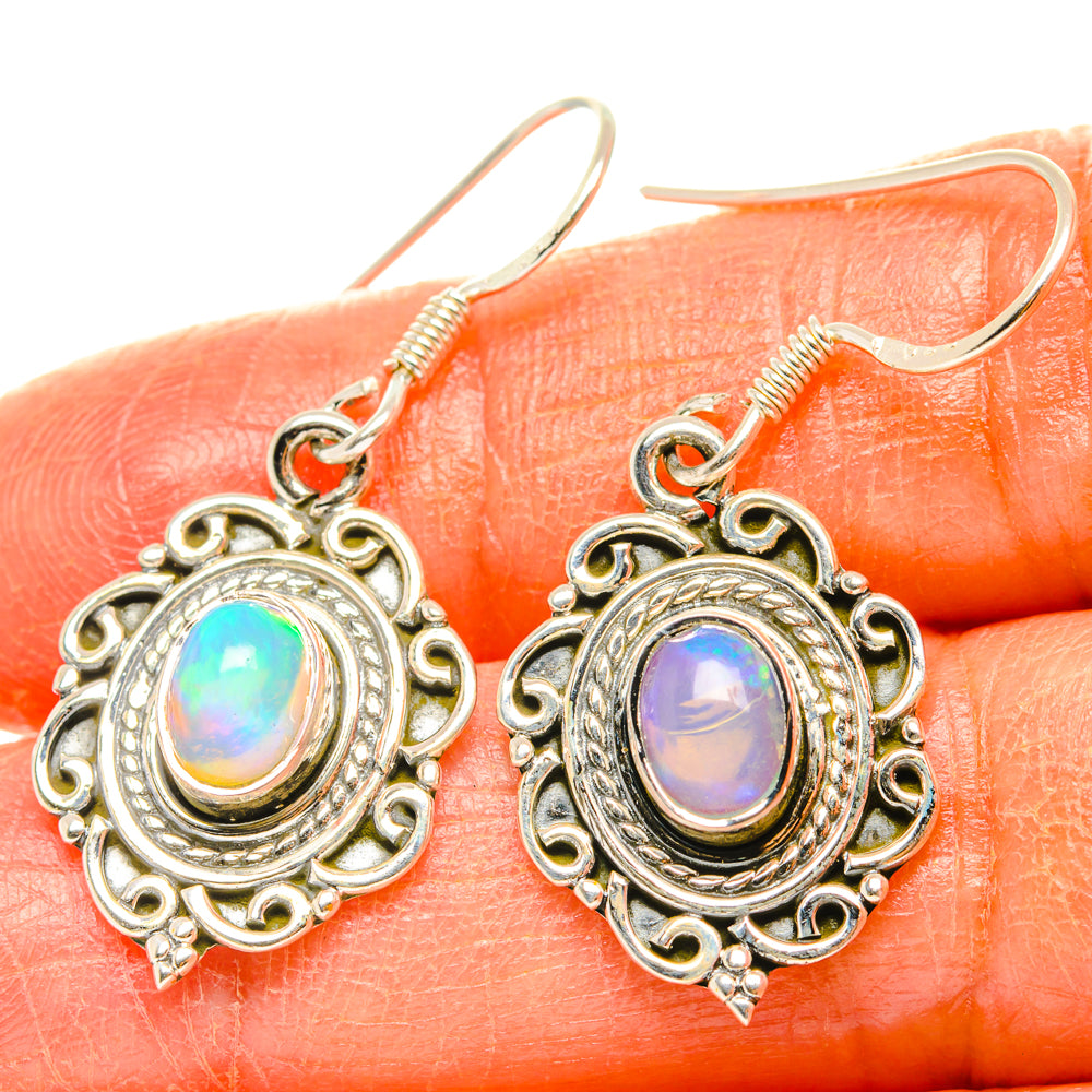 Ethiopian Opal Earrings handcrafted by Ana Silver Co - EARR428547