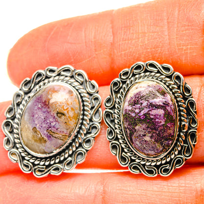 Stichtite Earrings handcrafted by Ana Silver Co - EARR428556