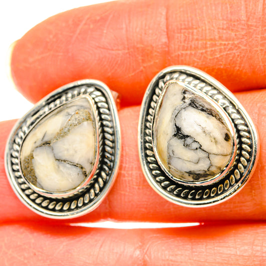 Pinolith Jasper Earrings handcrafted by Ana Silver Co - EARR428558