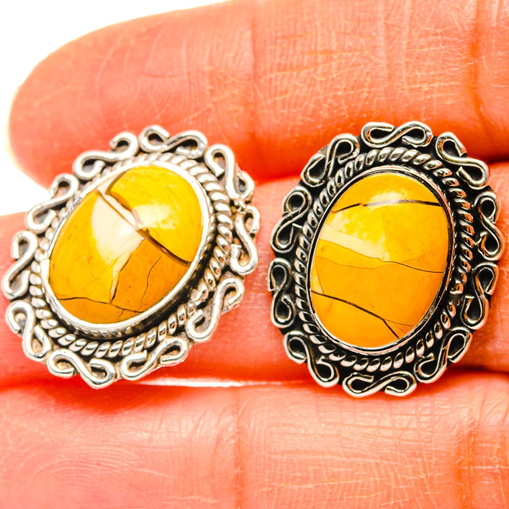 Brecciated Mookaite Earrings handcrafted by Ana Silver Co - EARR428573