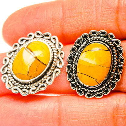 Brecciated Mookaite Earrings handcrafted by Ana Silver Co - EARR428573