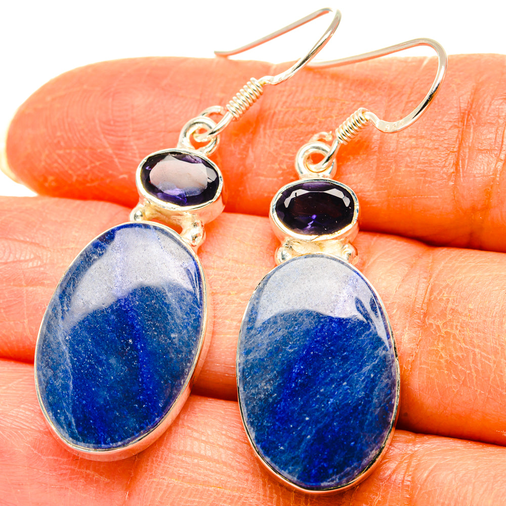 Sodalite, Tanzanite Earrings handcrafted by Ana Silver Co - EARR428578