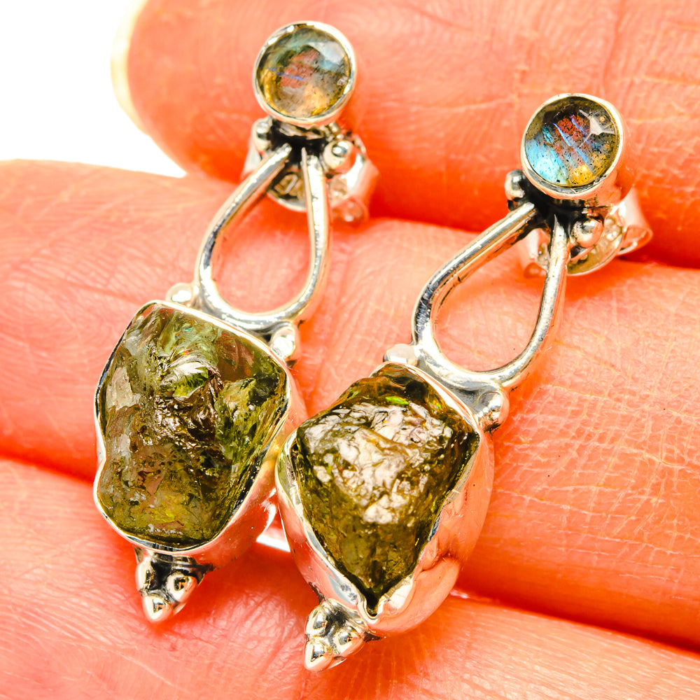 Peridot, Labradorite Earrings handcrafted by Ana Silver Co - EARR428579