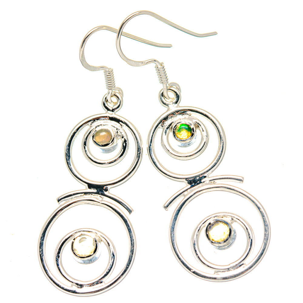Ethiopian Opal Earrings handcrafted by Ana Silver Co - EARR423568