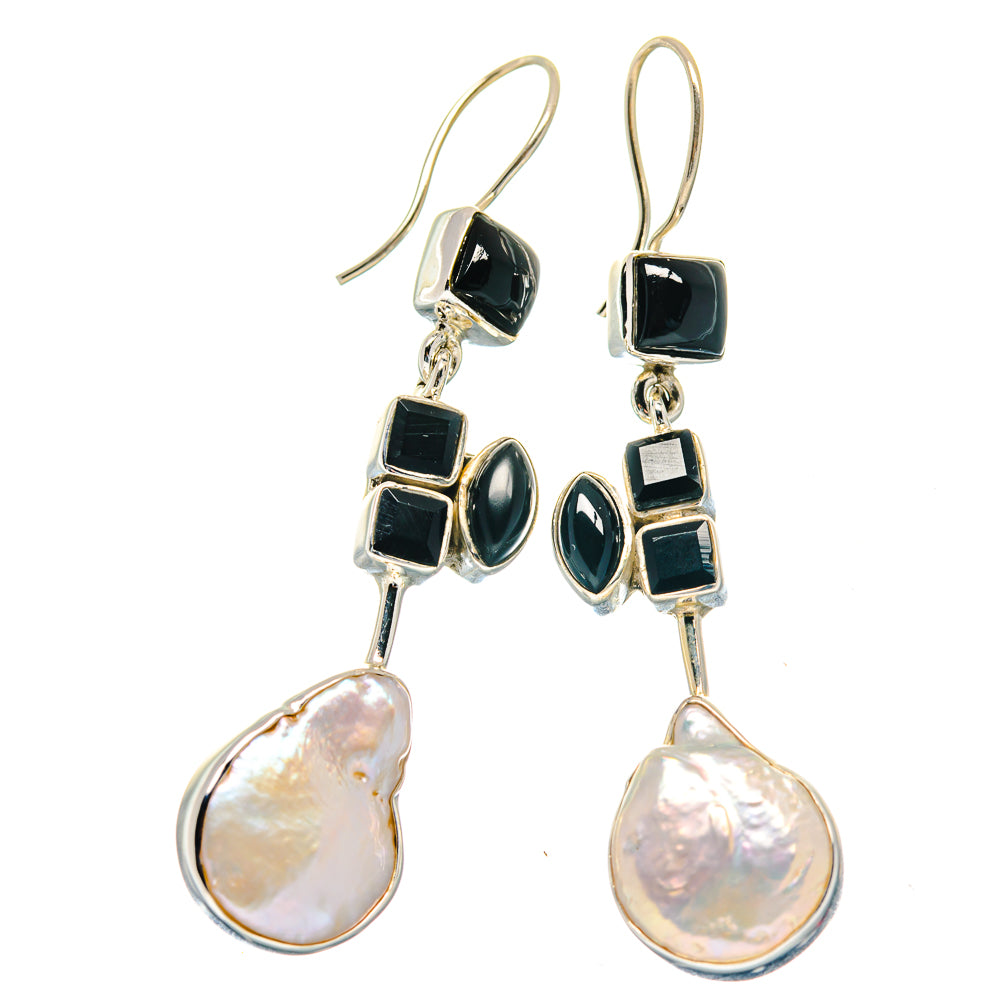 Mother Of Pearl Earrings handcrafted by Ana Silver Co - EARR423571