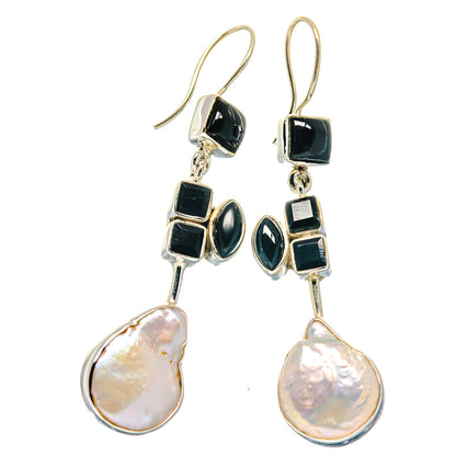 Mother Of Pearl Earrings handcrafted by Ana Silver Co - EARR423571