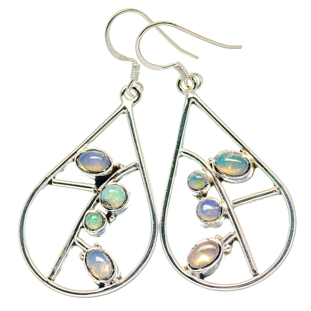 Ethiopian Opal Earrings handcrafted by Ana Silver Co - EARR423573