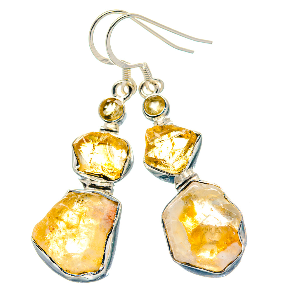 Citrine Earrings handcrafted by Ana Silver Co - EARR423578