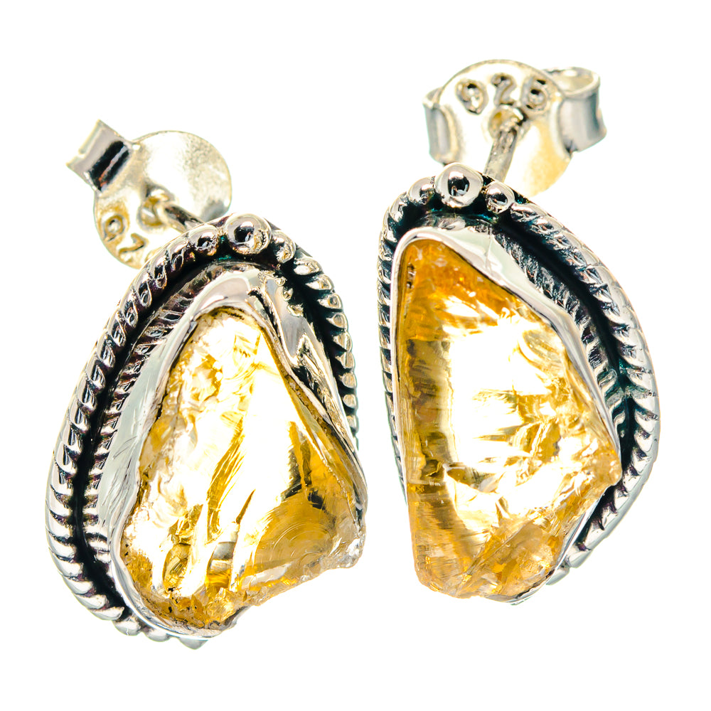 Citrine Earrings handcrafted by Ana Silver Co - EARR423588