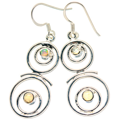 Ethiopian Opal Earrings handcrafted by Ana Silver Co - EARR423589