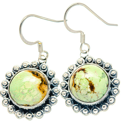 Lemon Chrysoprase Earrings handcrafted by Ana Silver Co - EARR423592
