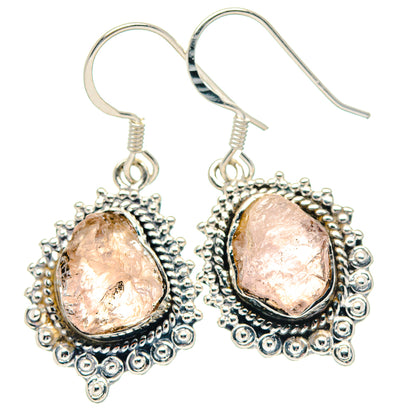 Rose Quartz Earrings handcrafted by Ana Silver Co - EARR423594