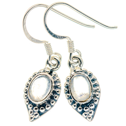 Rainbow Moonstone Earrings handcrafted by Ana Silver Co - EARR423597