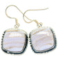 Blue Lace Agate Earrings handcrafted by Ana Silver Co - EARR423601