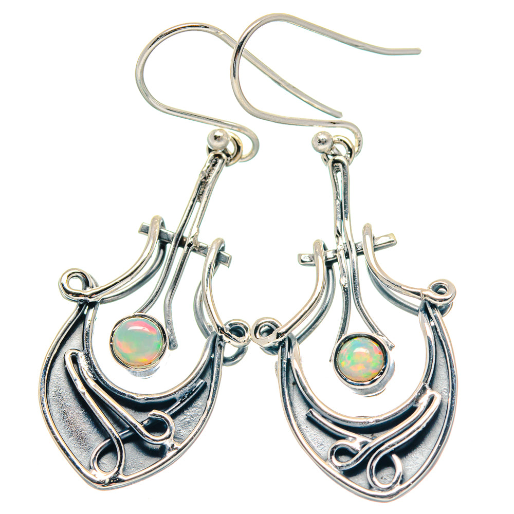 Ethiopian Opal Earrings handcrafted by Ana Silver Co - EARR423604