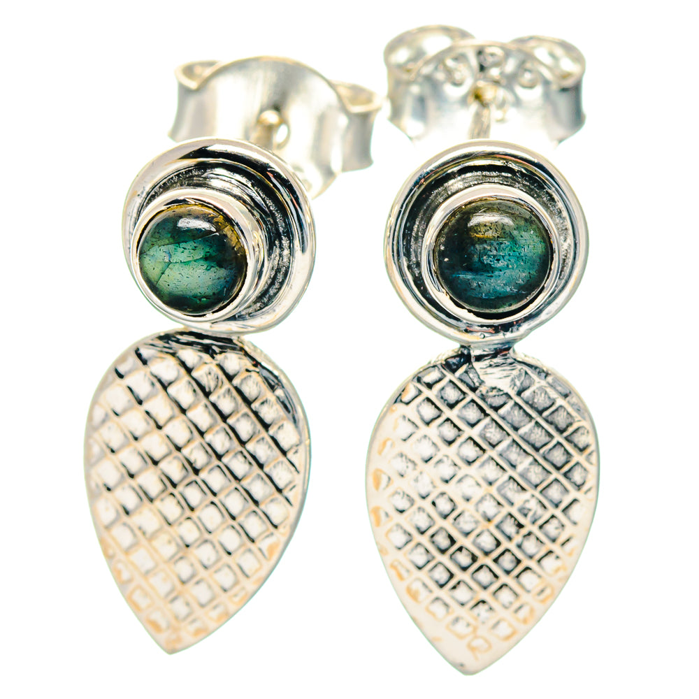 Labradorite Earrings handcrafted by Ana Silver Co - EARR423606 - Photo 2