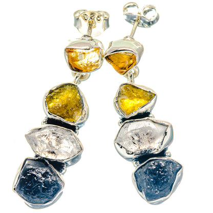 Black Tourmaline Earrings handcrafted by Ana Silver Co - EARR423609