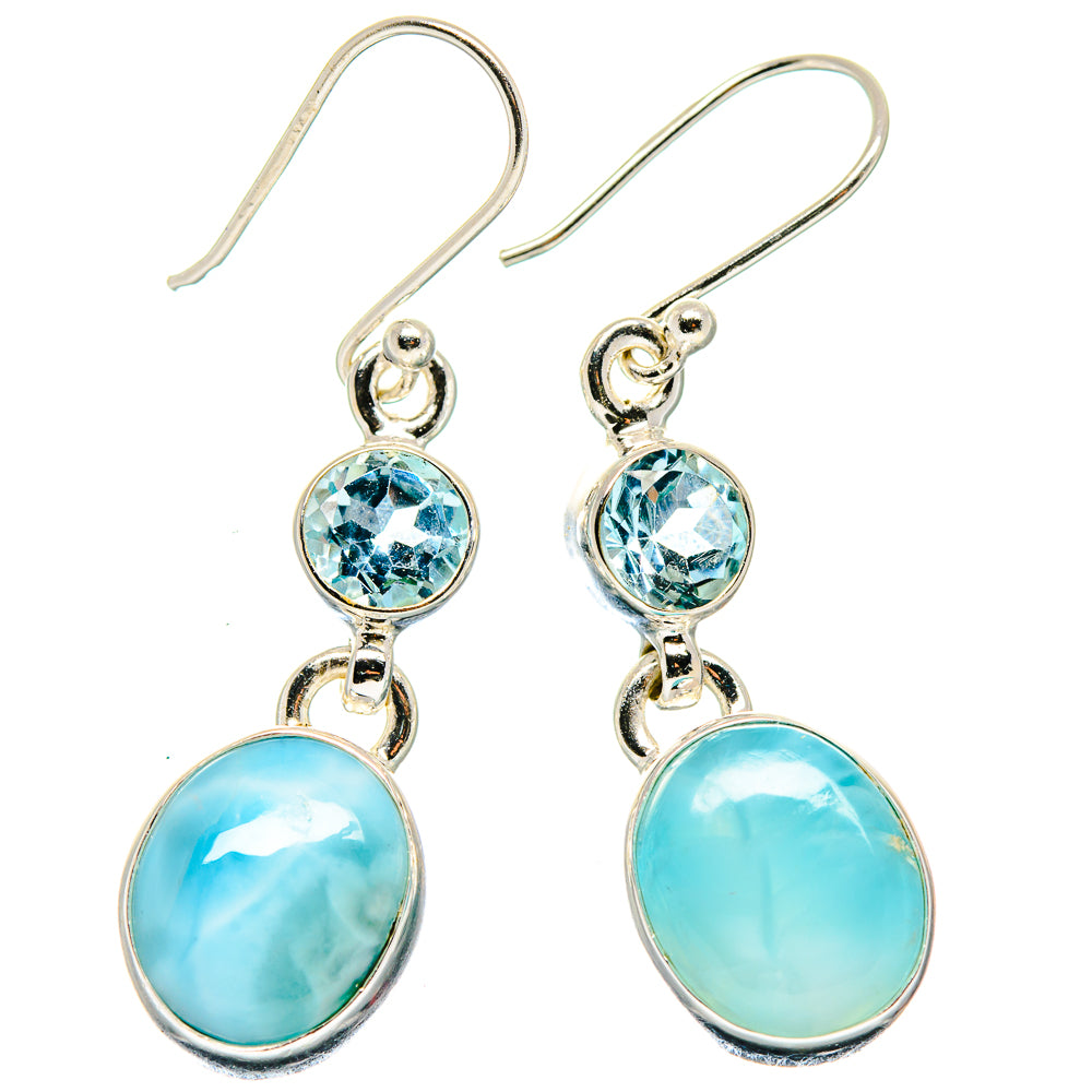 Larimar Earrings handcrafted by Ana Silver Co - EARR423629